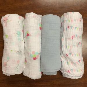 aden+anais muslin swaddle 4pk